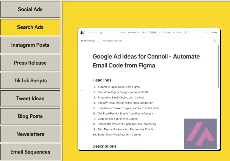 Ejemplos de Blaze AI